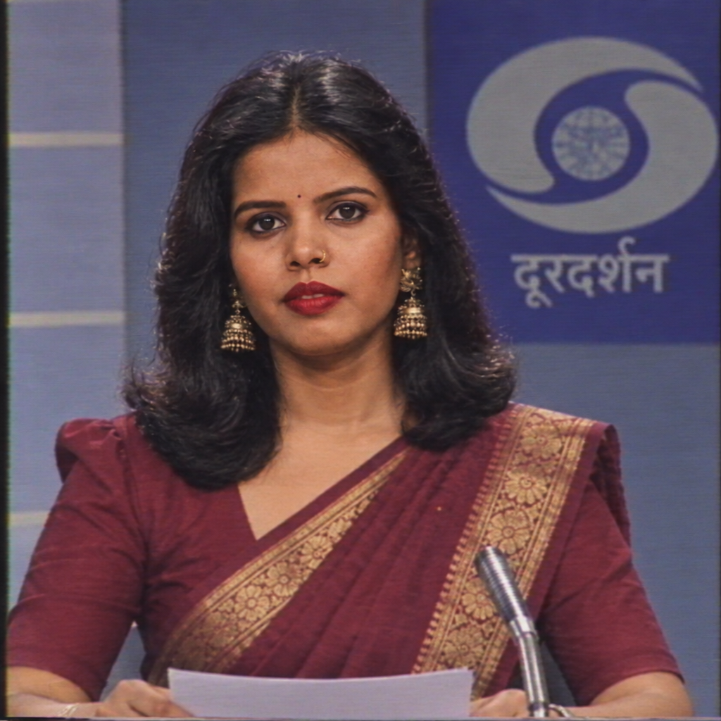 80s DoorDarshan Anchor