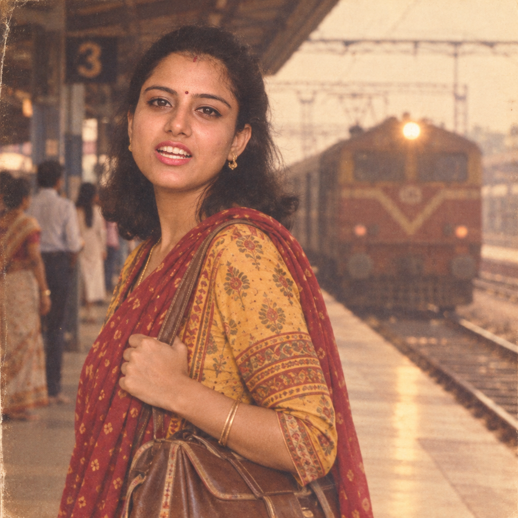80s Indian Railway Station