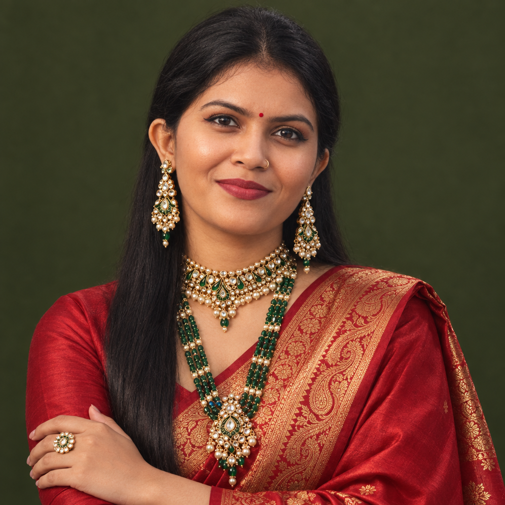 Regal Red Saree