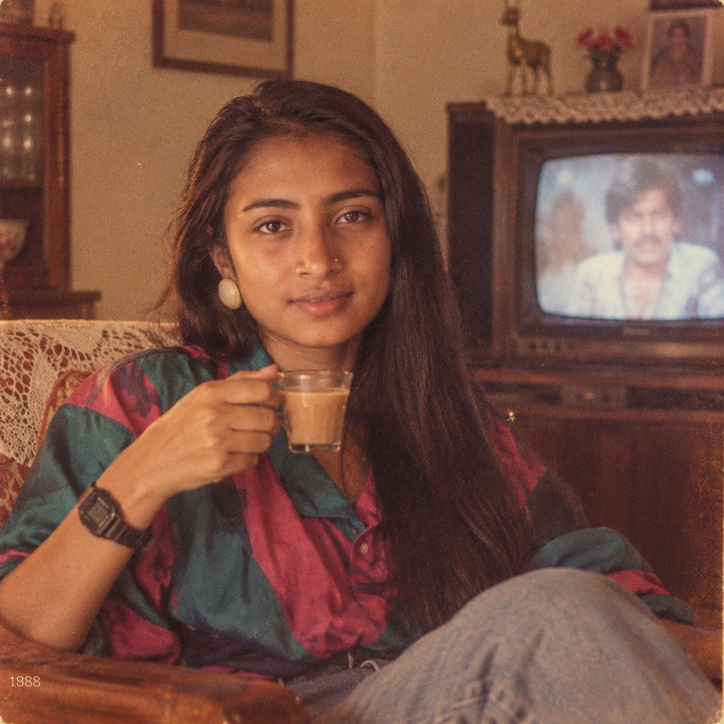80s Drinking Tea