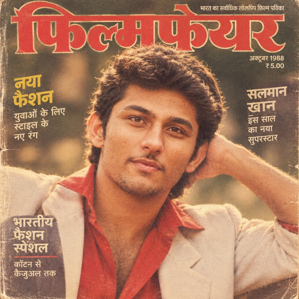 80s Model in Magazine