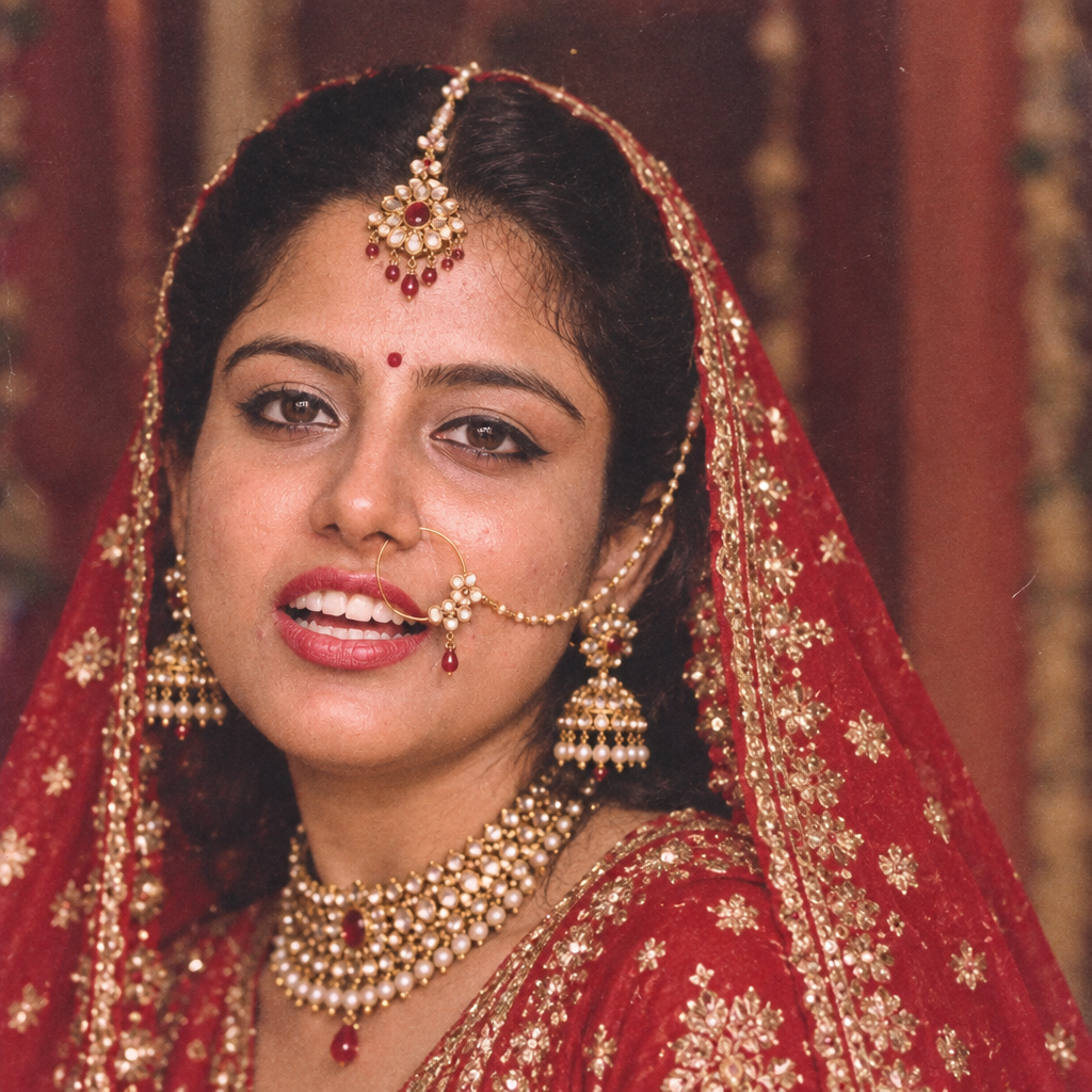 80s North Indian Bride