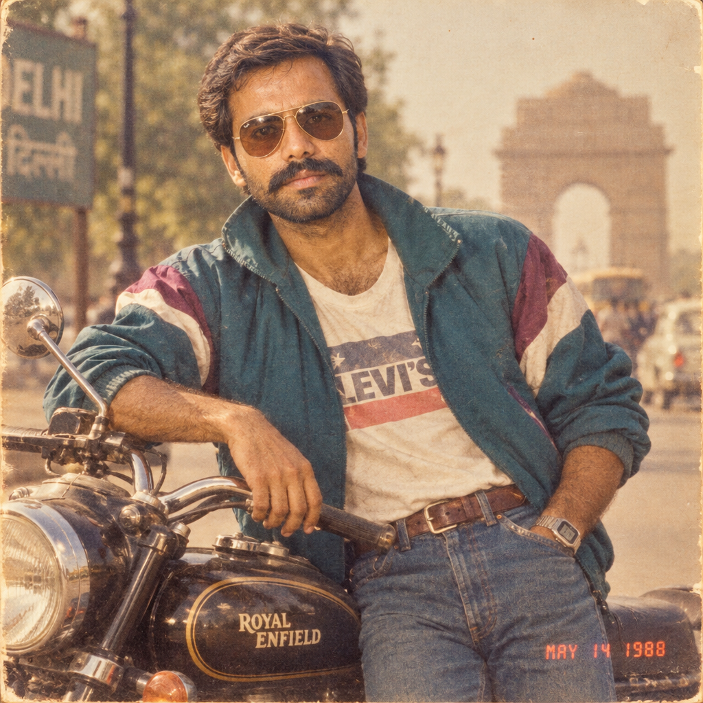 80s Bike Pose