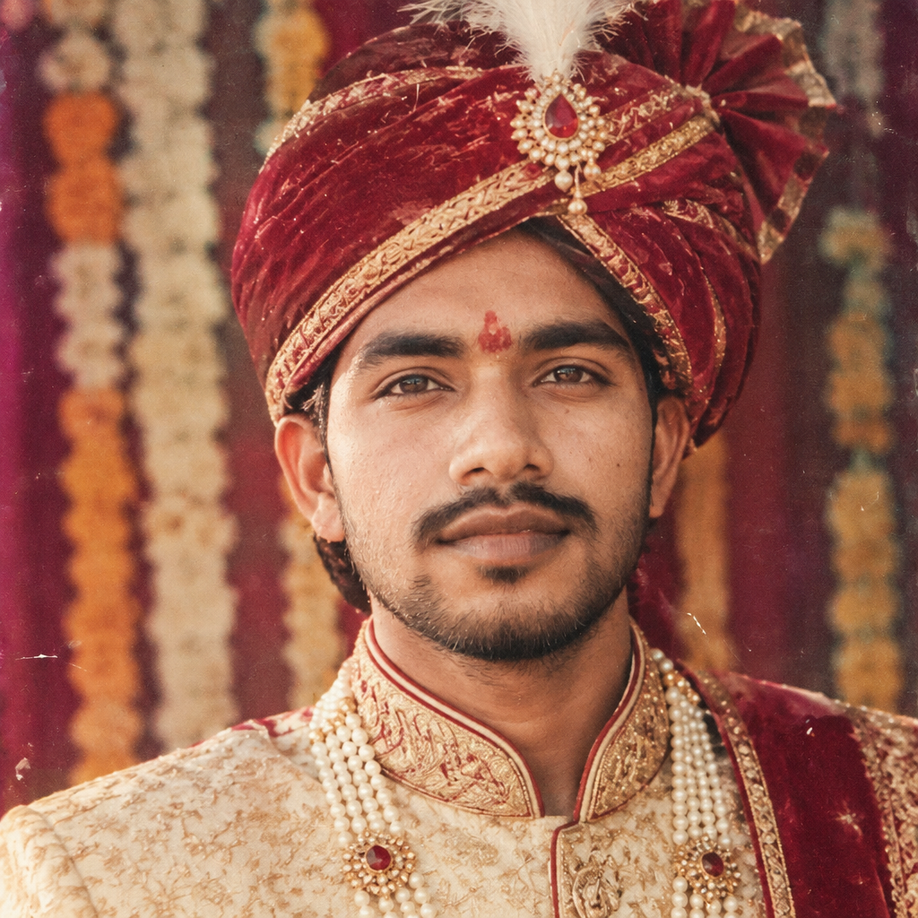 80s North Indian Groom